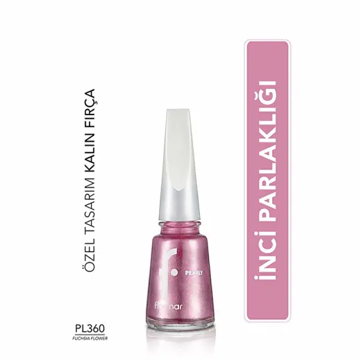 Flormar Pearly Yoğun Pigmentli ve Sedef Yansımalı Oje 360 Fuschia Flower