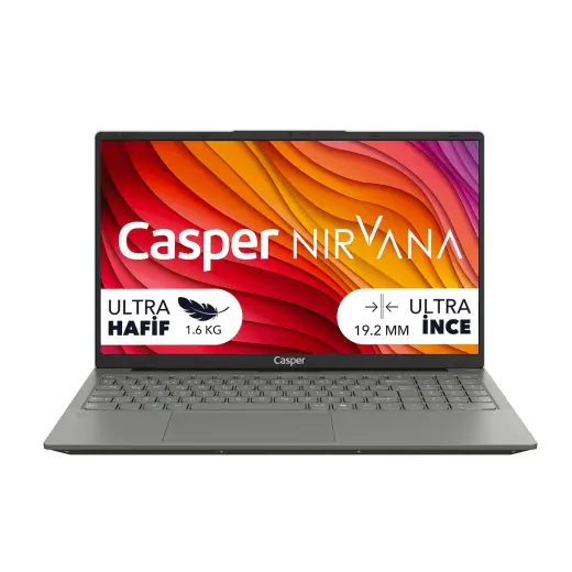 Casper Nirvana X650 i5-13420H 8 GB DDR5 1 TB SSD Freedos 15.6" Laptop X650.1342-8F00X-G-F