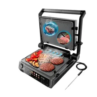 Cecotec Rock'nGrill 2000 Smash PerfectCook Tost Makinesi - Siyah - 2000 Watt