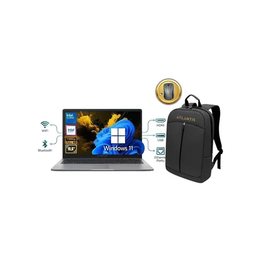 Asus Expertbook P1 P1503CVA ATL73 Core 7 240H 32 GB Ram 2 tb SSD 15.6'' W11PRO Notebook + Çanta&mouse