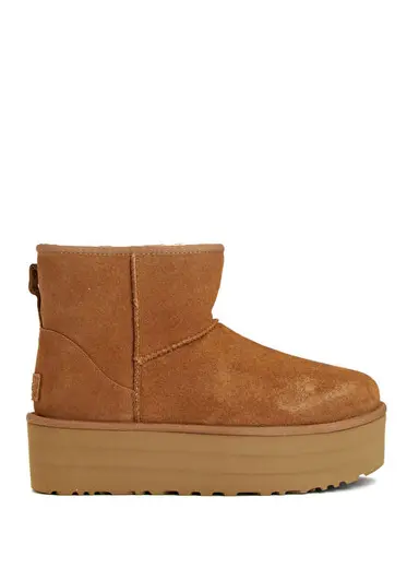 Classic Mini Platform Taba Kadın Süet Bot