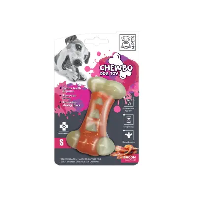M-Pets Chewbo Tribone Pastırma Aromalı Köpek Kemik Oyuncağı 10x4,5x2,5cm