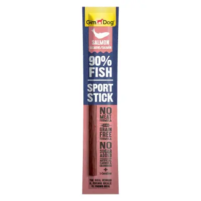 GimDog Sport Stick Somonlu Tahılsız Köpek Ödül Çubuğu 12gr