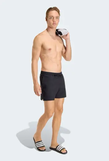 adidas Iconisea Stretch Seersucker 5 Inch Erkek Siyah Deniz Şortu