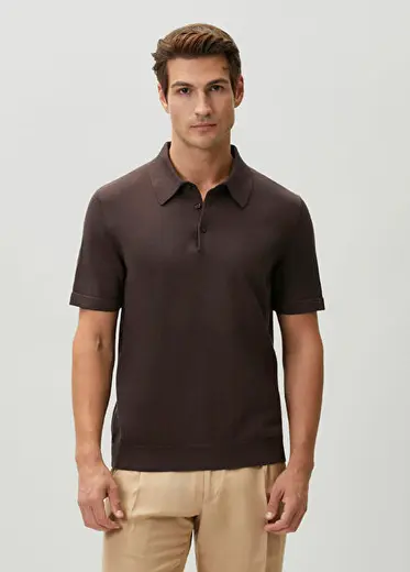 Pablo Kahverengi Polo Triko