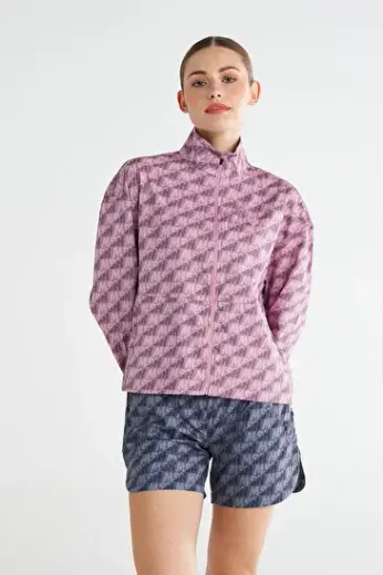 RODIN FERMUARLI SWEATSHIRT Pembe Kadın Sweatshirt