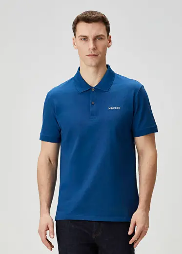 Lacivert Polo Yaka T-shirt