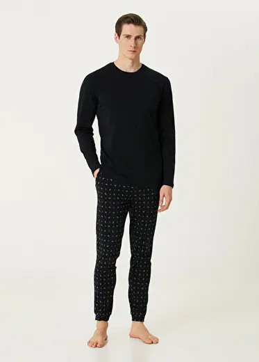 Çok Renkli Baskılı Pijama Seti