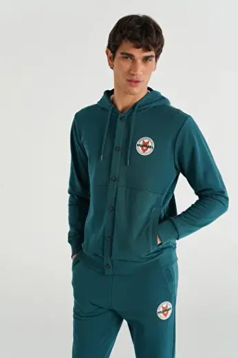 JANIS FERMUARLI HOODIE Yeşil Erkek Hoodıe