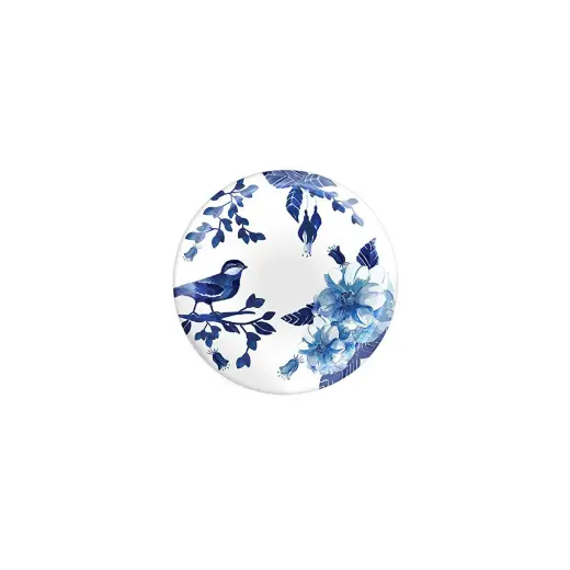 Fern&Co Bleu Blanc Collection Küçük Tabak 4 Lü Set