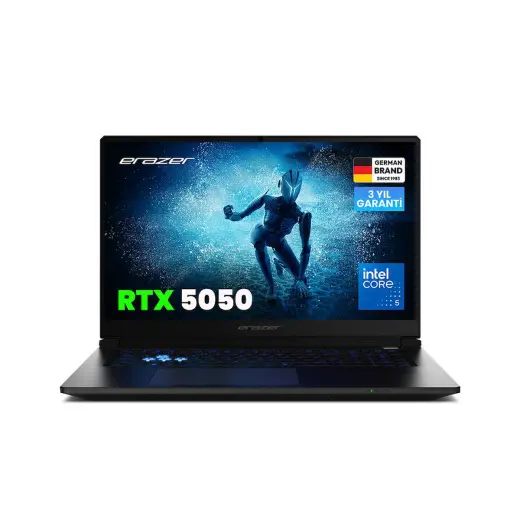 ERAZER Scout 17 E1 MD600006 Intel Ultra 5 210H 16 GB RAM 1 TB SSD RTX5050 17" 144Hz FHD IPS FreeDOS Oyuncu Laptop