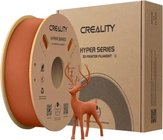 Creality Resmi 3D yazıcı filamenti, Hyper PLA filament, Creality yüksek hızlı baskı için, uzun ömürlü ve dayanıklı, düz, taşma performansı, ölçü hassasiyeti +/- 0,03 mm, 1 kg/makara,
