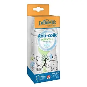 DB 51008 Geniş Ağız Anti-Kolik Options+ 150 ml PP , Orman Fil Desenli