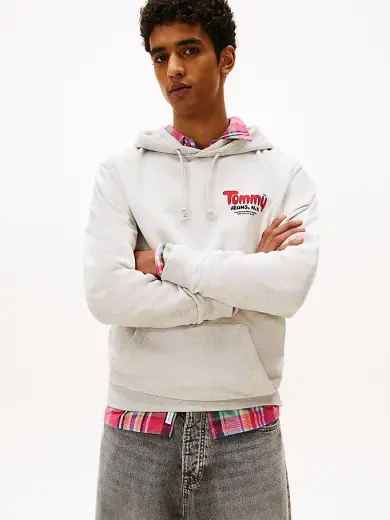 Erkek TJM Regular Font Play Hoodie
