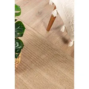 Konfor Halı Natura 6662 %100 Doğal Jüt Kilim Bej Renkli Yumuşak Dokulu Şık Tasarımlı Kilim Modern Dokuma Kilim 160x230 cm
