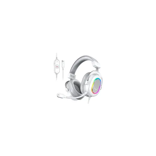 Prime Fifine Ampligame H6W Beyaz Mikrofonlu Oyuncu Kulaklığı Bilgisayar ve Yayıncı Kulaklık