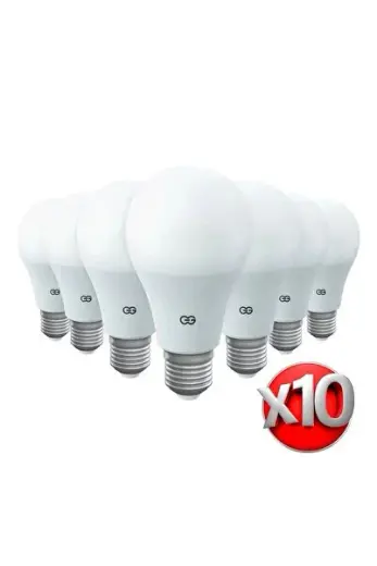 10'lu LED Ampul 15W Beyaz Işık E27 (6500K 220-240V)