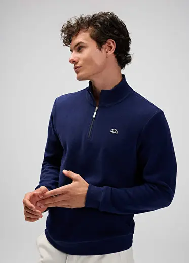 Lacivert Uzun Kollu Erkek Sweatshirt EM603-NV