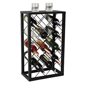 Metal Şaraplık Şarap Standi Metal Stand 6007