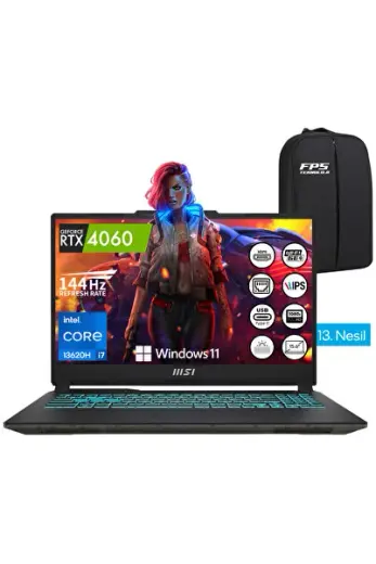 CYBORG 15 i7-13620H 16 GB RAM 512 GB SSD RTX4060 15.6" FHD IPS 144Hz W11 Taşınabilir Bilgisayar