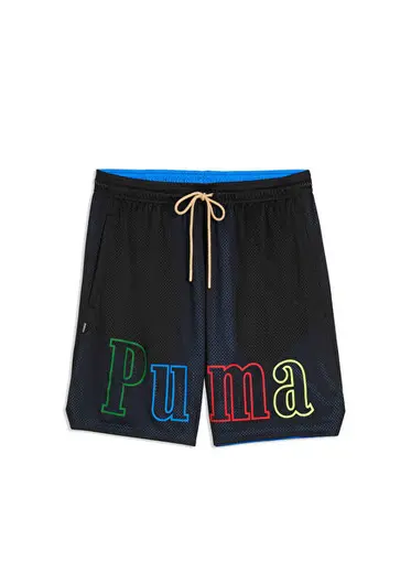 Memory Lane Mesh Black Ultra Blue Geniş Kesim Erkek Basketbol Şortu