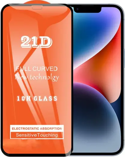 Apple Uyumlu iPhone 14 Plus Ekran Koruyucu 21d Kırılmaz Cam