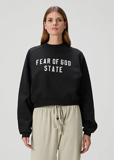 Siyah Logolu Sweatshirt