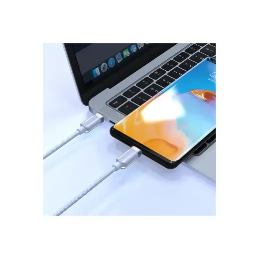 Gnp Transparent Type-C To Type-C 1,2 Metre Mavi