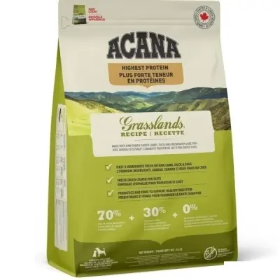 Acana Grasslands Kuzulu Ördekli ve Balıklı Tahılsız Yetişkin Köpek Maması 2kg