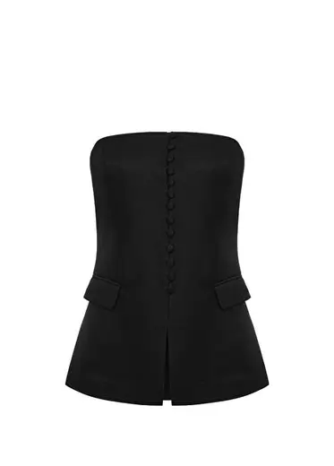 Dakota Top Black Kadın Straplez Bluz