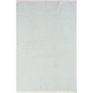 Karmen Halı Best 106 Beyaz Halı Antrasit Detaylı İnce Parlak Makinada Yıkanabilir Antialerjik Modern Salon Halı 160x230 cm
