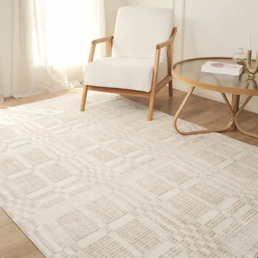 Kaşmir Halı 7/24 İskandinav Velar Bej 160x230 cm