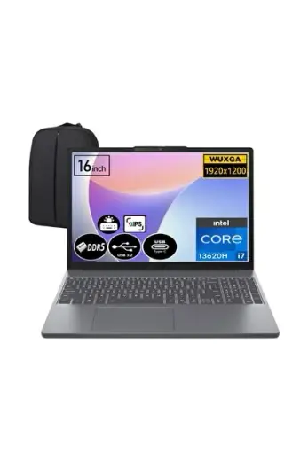 Ideapad Slim 3 Intel Core I7-13620H 32 GB Ram 512 GB SSD 16" Wuxga Windows 11 Pro 83K2001WTRE