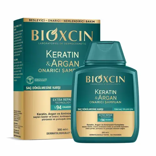 Bioxcin Keratin ve Argan Bariyer Onarıcı Şampuan 300 ml