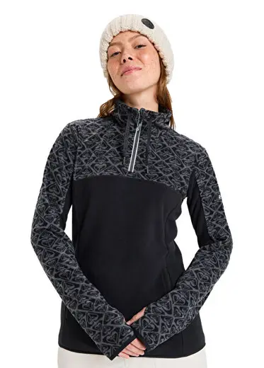 Sayna Polar Yarım Fermuarlı Kadın Spor Sweatshirt