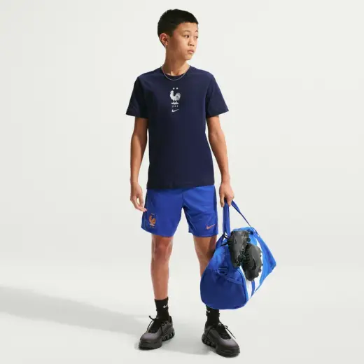 Nike Fransa Crest Çocuk Lacivert Futbol T-Shirt