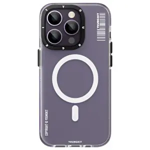 Youngkit Jscx002 Jane Sand iPhone 14 Pro Sert Silikon Kılıf Mor