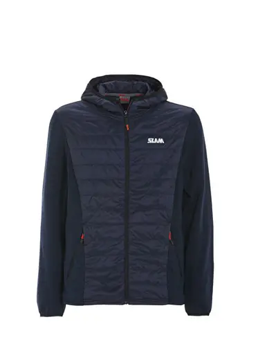 Act Hood Hybrid Fleece Mavi Erkek Spor Mont