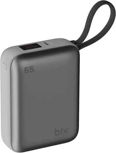 Bix PB120 20000 mAh 65 W PD Dijital Göstergeli Cep Boyu Powerbank