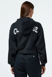Converse Kadın Siyah Fermuarlı Hoodie 3