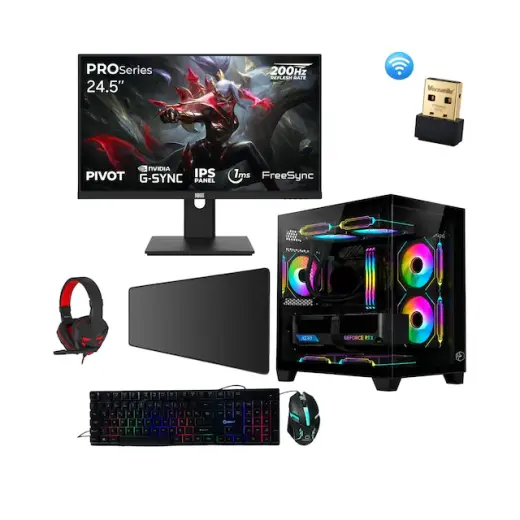 Ramtech Gamer2 R7-5700 16 GB 480 GB SSD RTX5060 24" Free Dos Masaüstü Oyuncu Bilgisayarı
