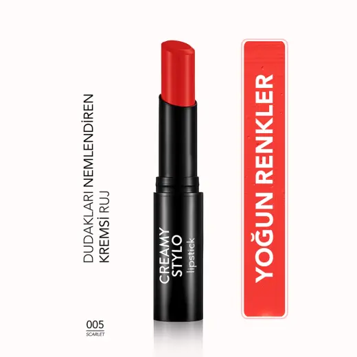 Flormar Creamy Stylo Nemlendirici Etkili Ruj 005 Scarlet