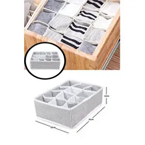 BTS Shop 12 Bölmeli Çekmece Içi Düzenleyici - Çizgili