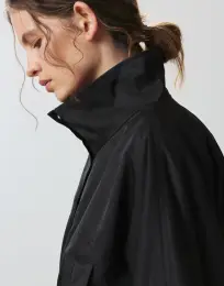 Beli büzgülü ceket Siyah 8