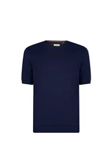 Nico Basic Lacivert Regular Fit Kısa Kollu Erkek Triko T-shirt