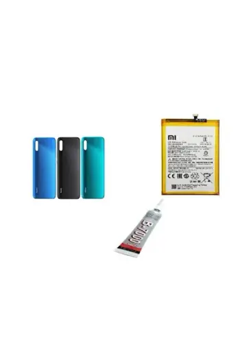 Redmi 9A Arka Batarya Kapağı ,batarya Ve B7000 Yap