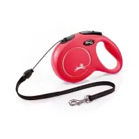 Flexi New Classic Otomatik İp Köpek Gezdirme Kayışı 8m (Kırmızı) [M]