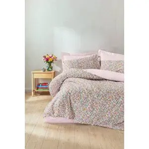 Cotton Box Petite Tek Kişilik Lastikli Çarşaflı Nevresim Takımı Pippa Pembe