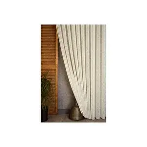 Vivense Vi̇skonlu Şantuklu Tül Kum Beji̇ 1-3 Sik Pi̇le 350x260