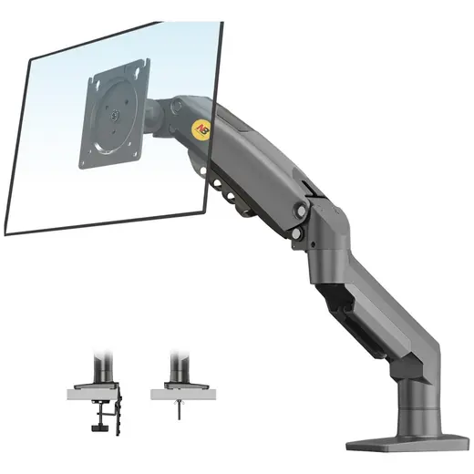 Nb North Bayou Ergoflex NB F80 Amortisörlü Monitör Standı 17-30" Koyu Gri Masaya Monte Hareketli Özellik